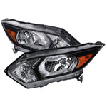 Spec-D 16-18 Honda HR-V Crystal Headlights Amber Reflectors Black