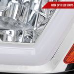 Spec-D 00-05 Chevy Impala Headlights LED Bar OEM Style Chrome