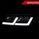 Spec-D 00-05 Chevy Impala LED Bar Headlights OEM Style Black
