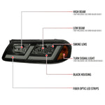 Spec-D 00-05 Chevy Impala Headlights LED Bar OEM Style Black/Smoked