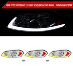 Spec-D 06-16 Chevy Impala Headlights LED Bar OEM Style.