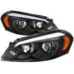 Spec-D 06-16 Impala/06-07 Monte Carlo Headlights LED Strip Black/Clear
