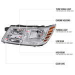 Spec-D 09-20 Dodge Journey Headlights OEM Style Chrome