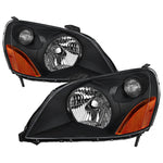 Spec-D 03-05 Honda Pilot Headlights OEM Style Matte Black/Clear