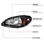 Spec-D 01-05 Chrysler PT Cruiser OE Style Headlights Black