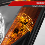 Spec-D 06-09 Prius OE Style with Amber Reflector Headlights Black