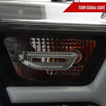Spec-D 19-24 Ram 1500 Headlights Animated LED Bar Smoked.