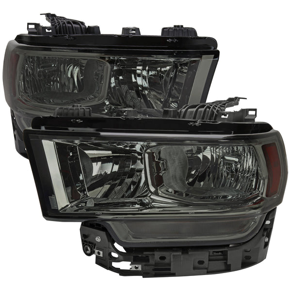 Spec-D 19-24 Ram 2500-5500 Headlights Factory Style Chrome/Smoked