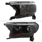 Spec-D 19-22 Ranger XL/XLT OE Style Halogen Black /Smoked Headlights