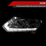 Spec-D 14-16 Nissan Rogue Headlights OEM Style Chrome/Clear