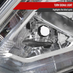 Spec-D 14-16 Nissan Rogue Headlights OEM Style Chrome/Clear