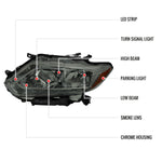 Spec-D 14-16 Nissan Rogue Headlights OEM Style Chrome/Smoked