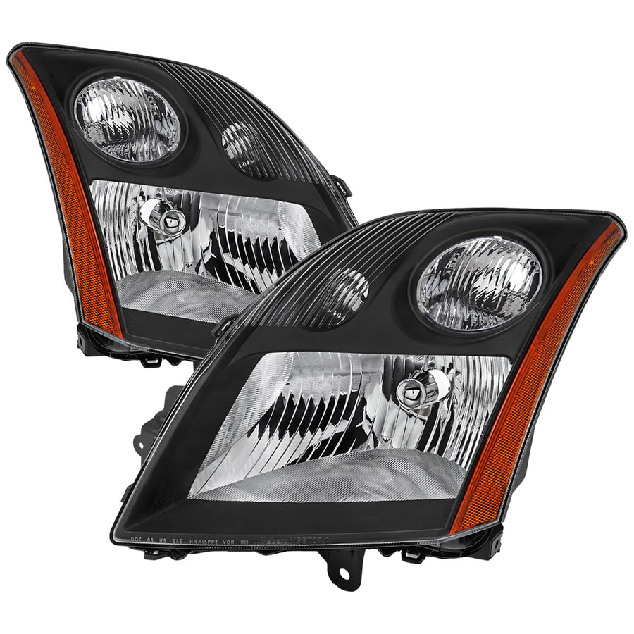 Spec-D 07-09 Nissan Sentra Headlights OEM Style Black/Clear