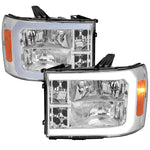 Spec-D 07-13 GMC Sierra 1500/07-14 1500HD 2500HD 3500HD Bar Headlights