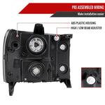Spec-D 07-13 GMC Sierra 1500 2500HD 3500HD Smoked Headlights