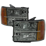 Spec-D 07-13 GMC Sierra 1500 2500HD 3500HD Smoked Headlights