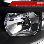 Spec-D 07-13 Silverado 1500/ 07-14 2500HD 3500HD Bar Headlights Black