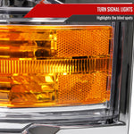 Spec-D 14-15 Chevy Silverado 1500 Headlights OEM Style Chrome