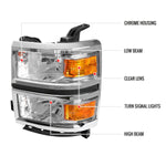 Spec-D 14-15 Chevy Silverado 1500 Headlights OEM Style Chrome