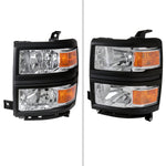 Spec-D 14-15 Chevy Silverado 1500 OEM Style V2 Headlights Chrome