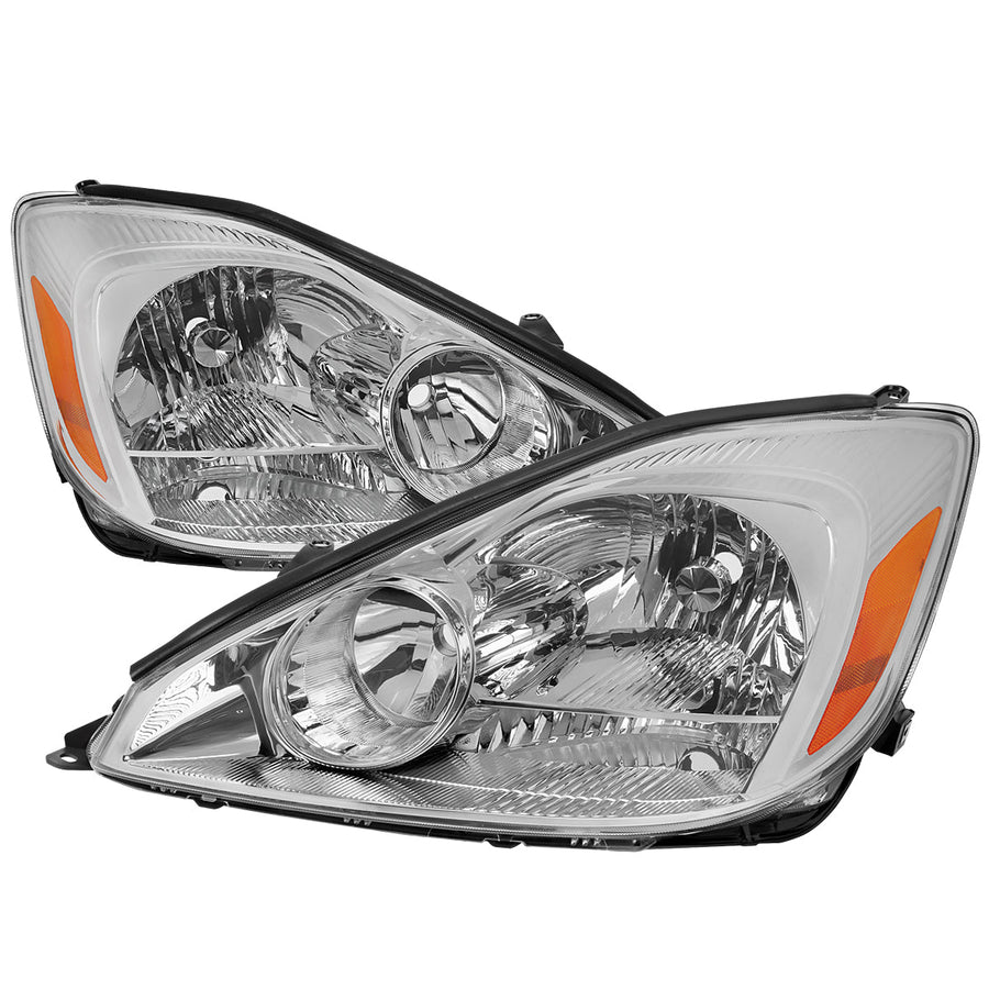 Spec-D 04-05 Toyota Sienna Headlights OEM Style Clear Amber
