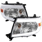 Spec-D 05-11 Tacoma LED Bar Headlights OEM Style Chrome