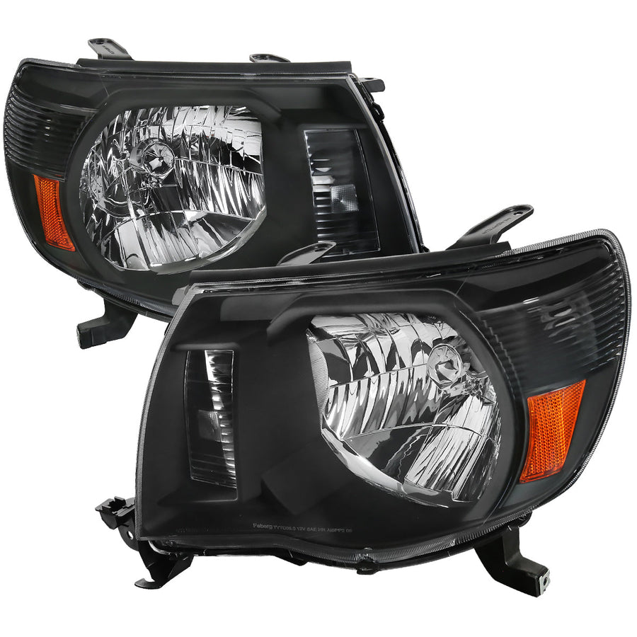 Spec-D 05-11 Toyota Tacoma OEM OEM Style Headlights Black