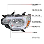 Spec-D 12-15 Tacoma Bar OEM Style with Headlights Chrome