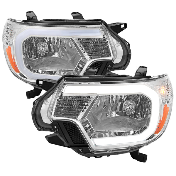 Spec-D 12-15 Tacoma Bar OEM Style with Headlights Chrome