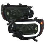 Spec-D 12-15 Tacoma Bar OE Style with Chrome/Smoked Headlights