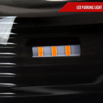 Spec-D 12-15 Tacoma Bar OE Style with Amber Reflector Headlights Black