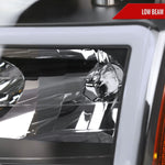 Spec-D 04-15 Nissan Titan/04-07 Armada Headlights LED Bar Black