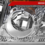 Spec-D 04-15 Nissan Titan 04-07 Armada Headlights Chrome/Clear Amber