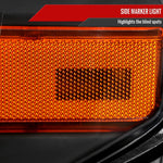 Spec-D 14-21 Tundra Headlights OEM Style Amber Reflectors Black