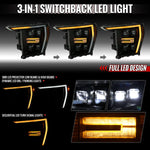 Spec-D 21-23 F-150 SEQ LED Projector Headlights OEM LED Smoked