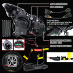 Spec-D 08-13 G37/14-15 Q60 2DR Headlights Sequential LED Clear