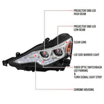 Spec-D 14-15 Lexus IS250 IS350 Headlights Projector Chrome