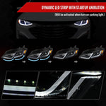 Spec-D 19-24 Chevy Malibu Headlights Switchback Sequential LED Black