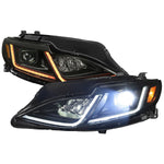 Spec-D 19-24 Chevy Malibu Full Sequential LED Headlights Black/Smoked