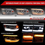 Spec-D 10-18 Ram 1500 2500 3500 Ram Classic Headlights SEQ LED Chrome