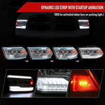 Spec-D 10-18 Ram 1500 2500 3500 Ram Classic Headlights SEQ LED Chrome