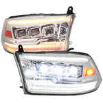 Spec-D 10-18 Ram 1500 2500 3500 Ram Classic Headlights SEQ LED Chrome