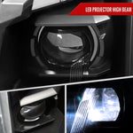 Spec-D 10-16 Cadillac SRX Projector Headlights Full SEQ LED DRL Black