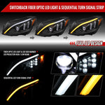 Spec-D 15-18 Mercedes C-Class W205 Sequential Headlights Black/Clear