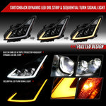 Spec-D 08-13 G37 14-15 Q60 2DR Headlights Triple Projector Black/Clear