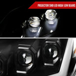 Spec-D 08-13 G37 14-15 Q60 2DR Headlights Triple Projector Black/Clear