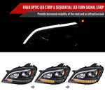 Spec-D 09-11 Benz W164 ML-Class Sequetial LED Headlights Black