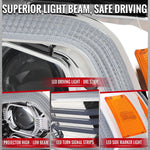 Spec-D 11-14 Dodge Charger Projector HID Headlight Chrome