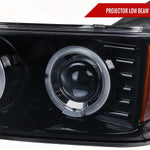 Spec-D 04-12 GMC Canyon/ Colorado Halo Headlights Black/Smoked