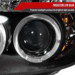 Spec-D 06-11 Honda Civic Sedan Headlights R8 LED Strip Black